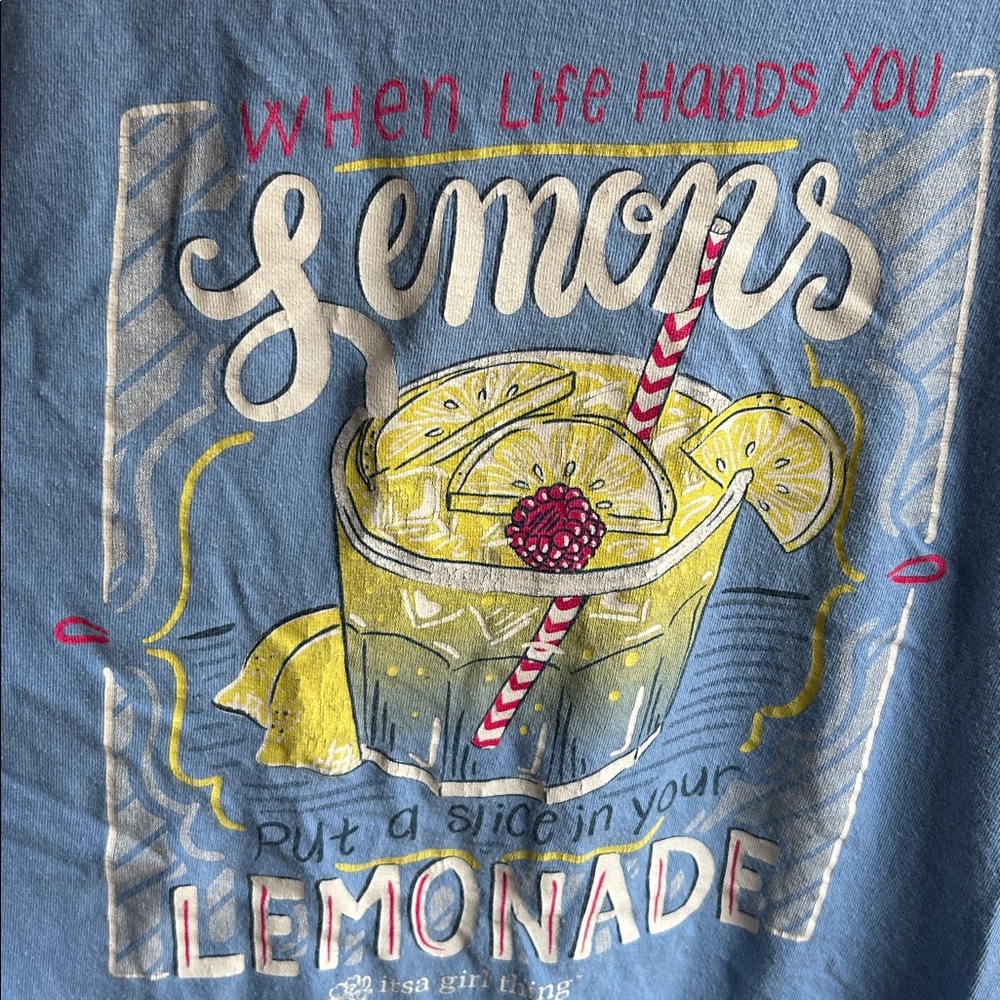 A Girl Thing Light Blue Short Sleeve Tee - Picture 6 of 6